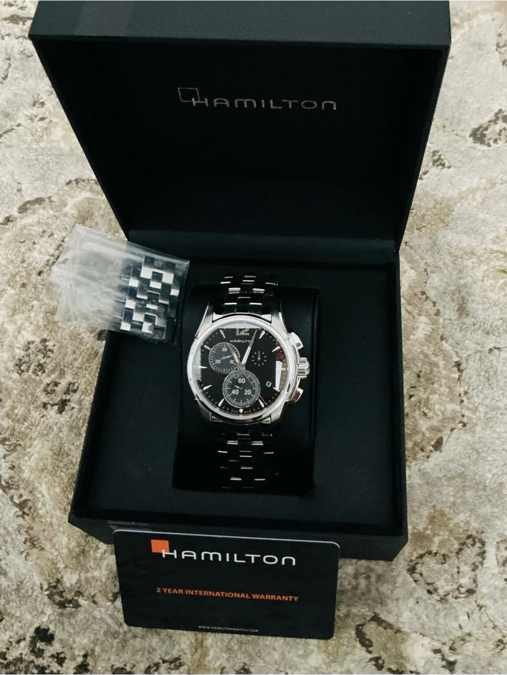 BIG and BEAUTIFUL Hamilton Men's Silver Stainless Steel Watch 🔥